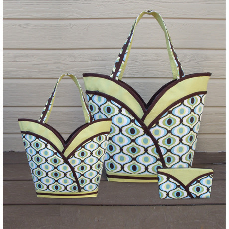 Petal Pocketsâ€ Purse, Tote  Cosmetic Bag Sewing Pattern | cozy nest ...