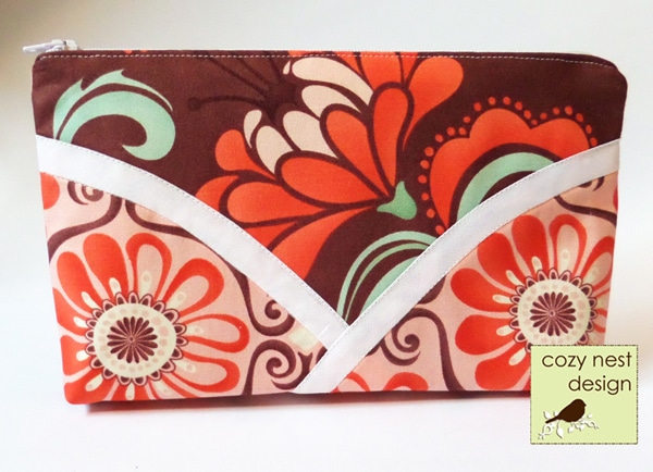 Zipper Pouch, Wild Rose - Oberon Design