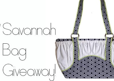 Giveaway!  Win a Savannah Bag pattern!