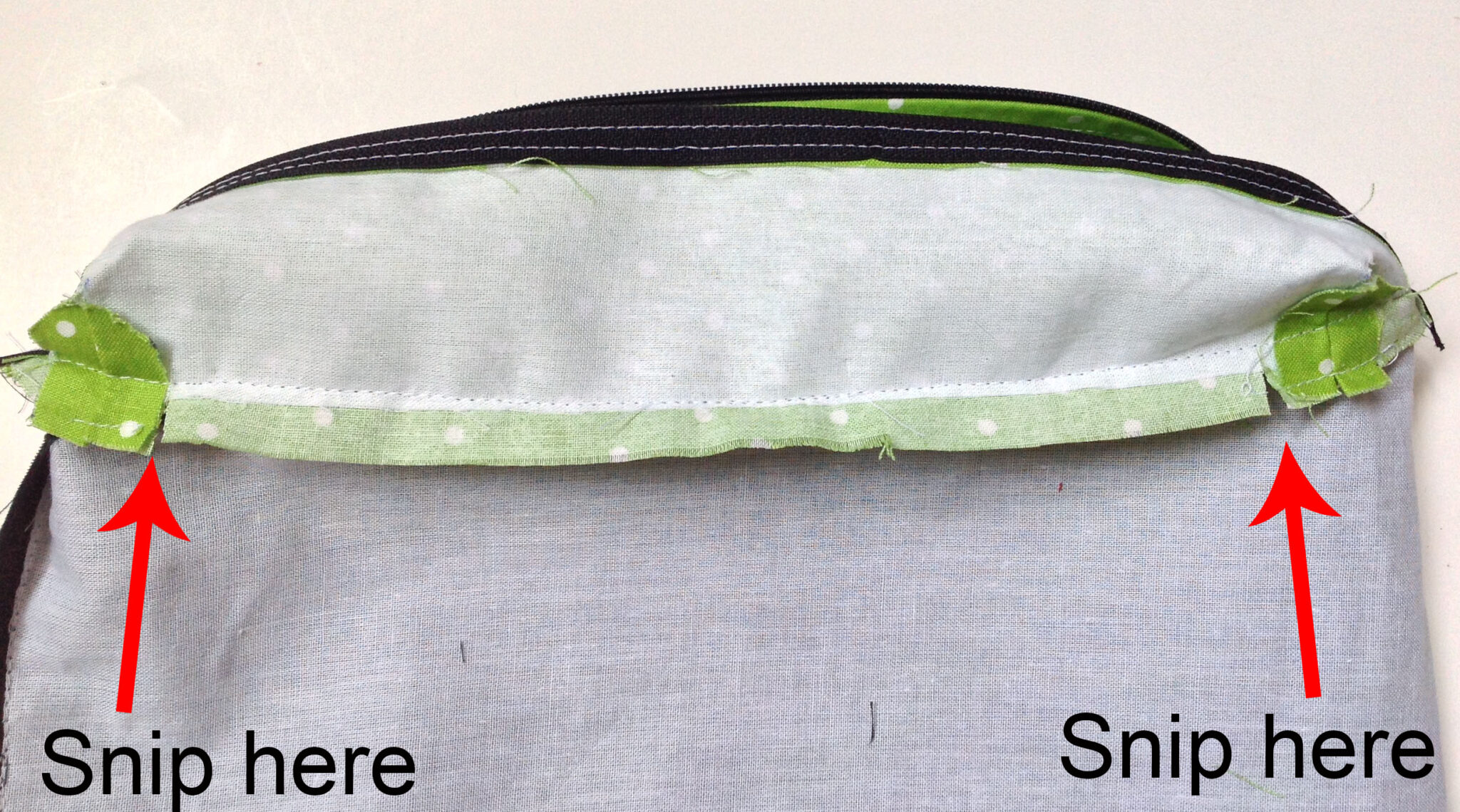 The Convertible/Reversible Bag The zipper gusset cozy nest design