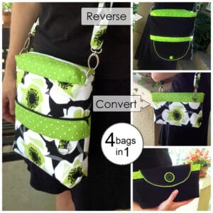 convertible reversible bag sewing pattern