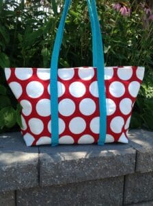 poka dot motherload tote