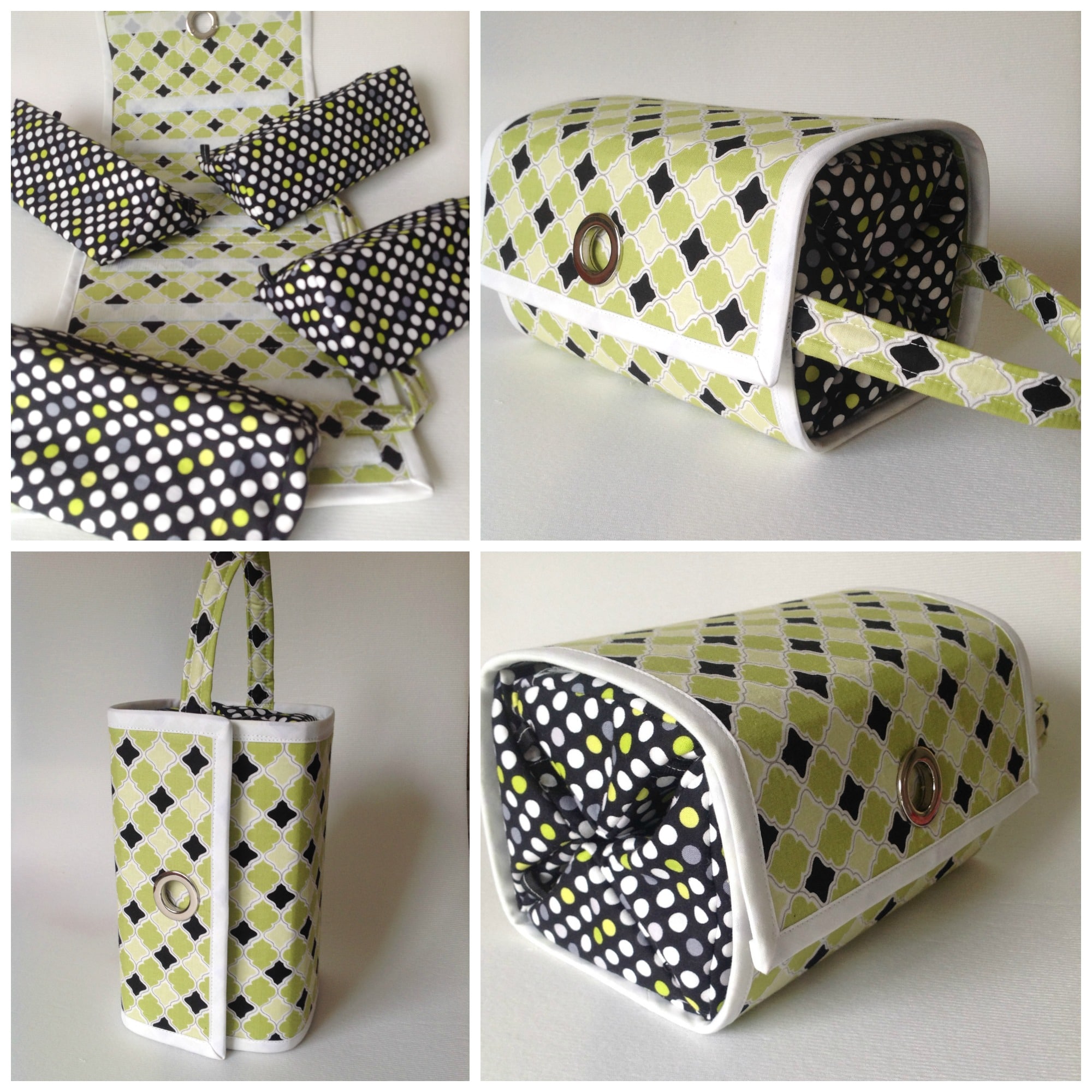 Tri-Fold Toiletry Bag Sewing Pattern