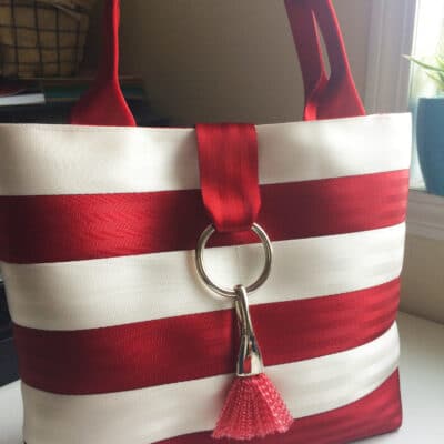 Add a seat belt tassel to your Market Tote!