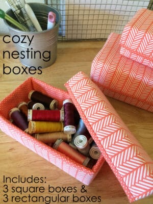 Cozy Nesting Boxes Sewing Pattern