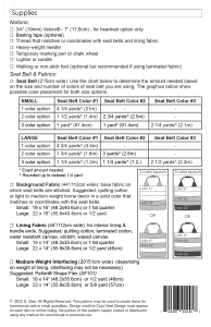 supply list for the carbage bag