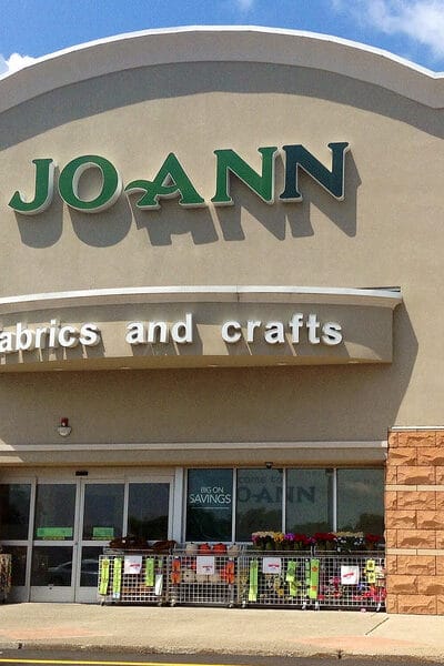 front of a joann fabric store