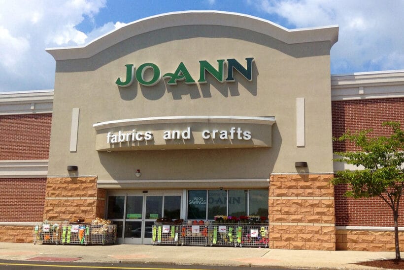 front of a joann fabric store